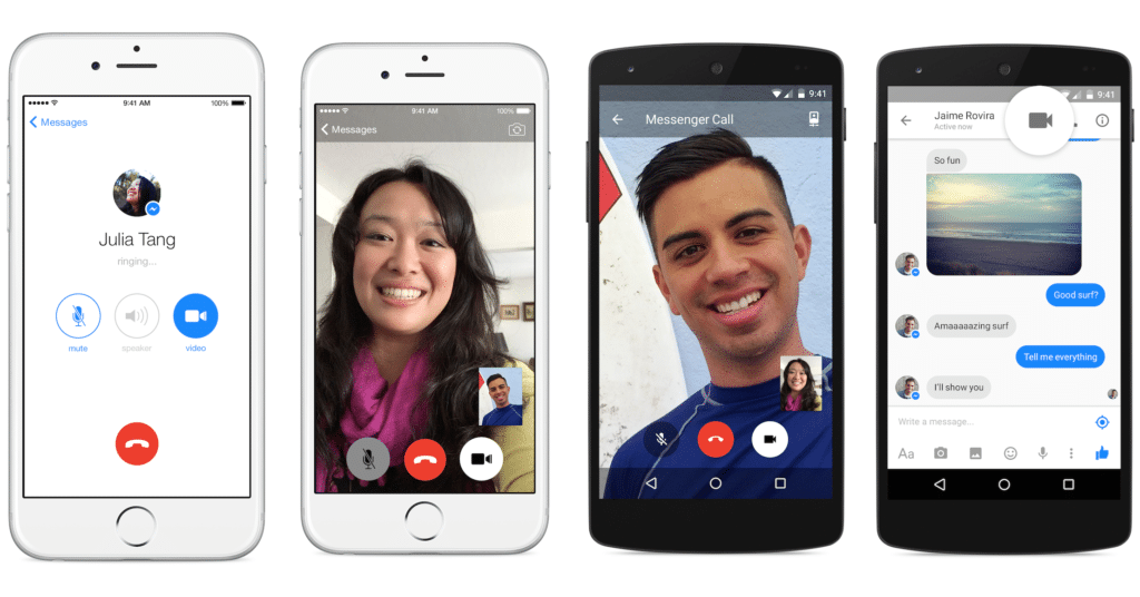 FaceTime alternatives - FB Messenger video calls