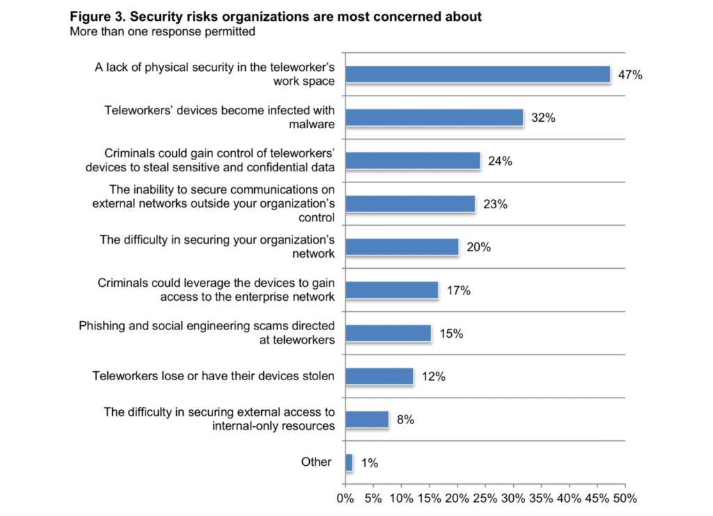 Security risks organizations are most concerned about