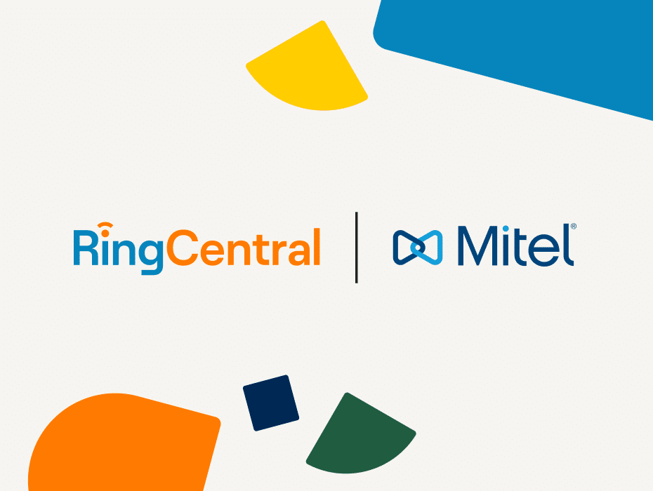 RingCentral and Mitel logos with RingCentral branding