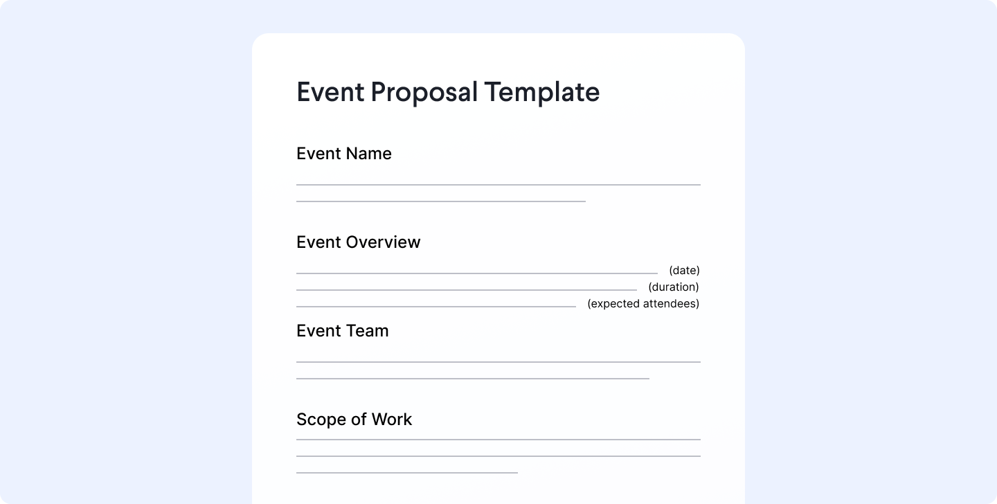 proposal for event