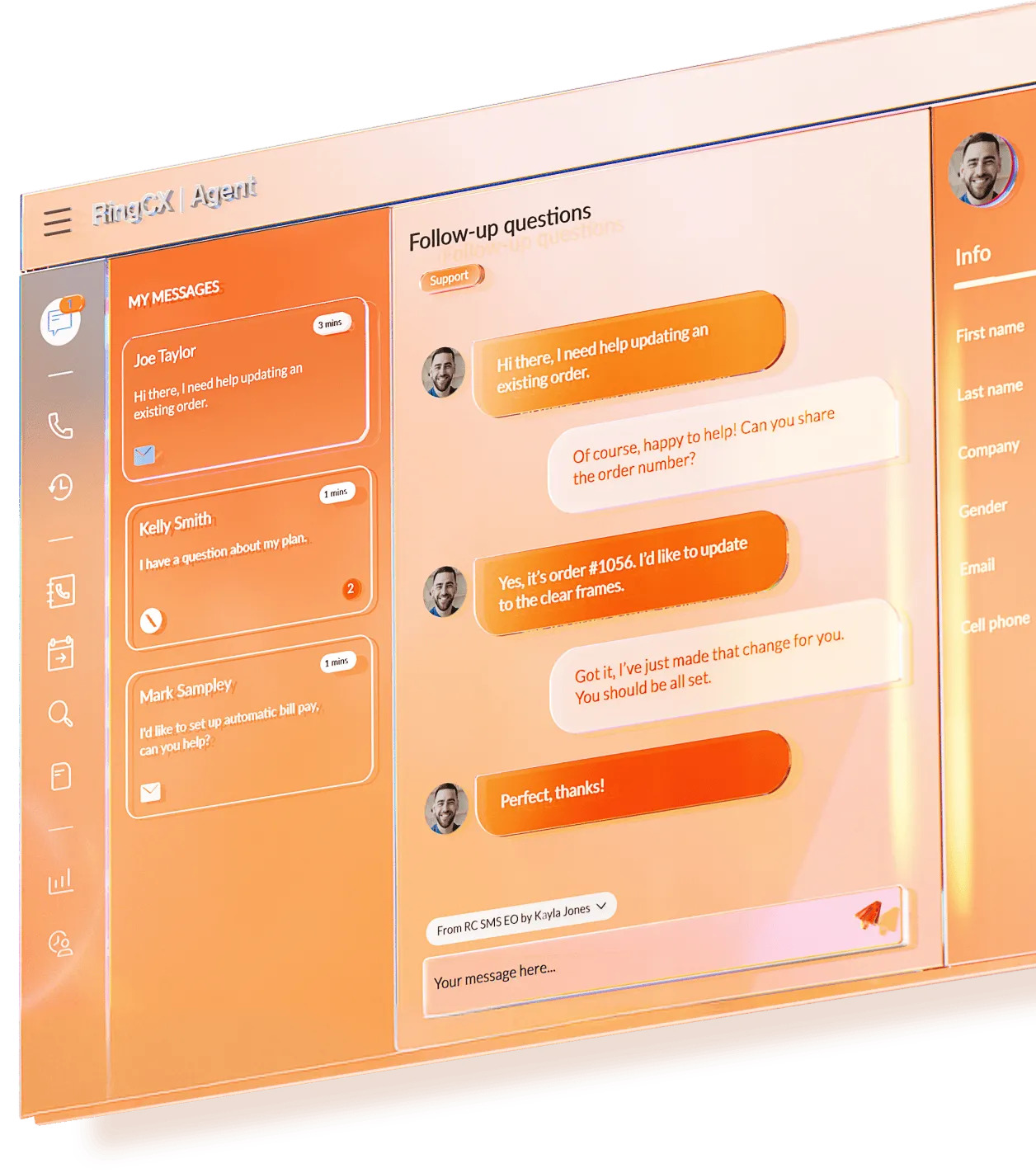 The AI Notes feature of the RingCentral RingSense AI