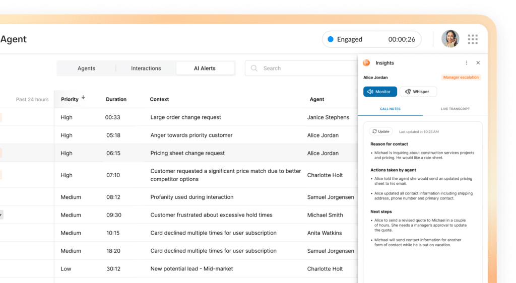 RingCX Supervisor Assist