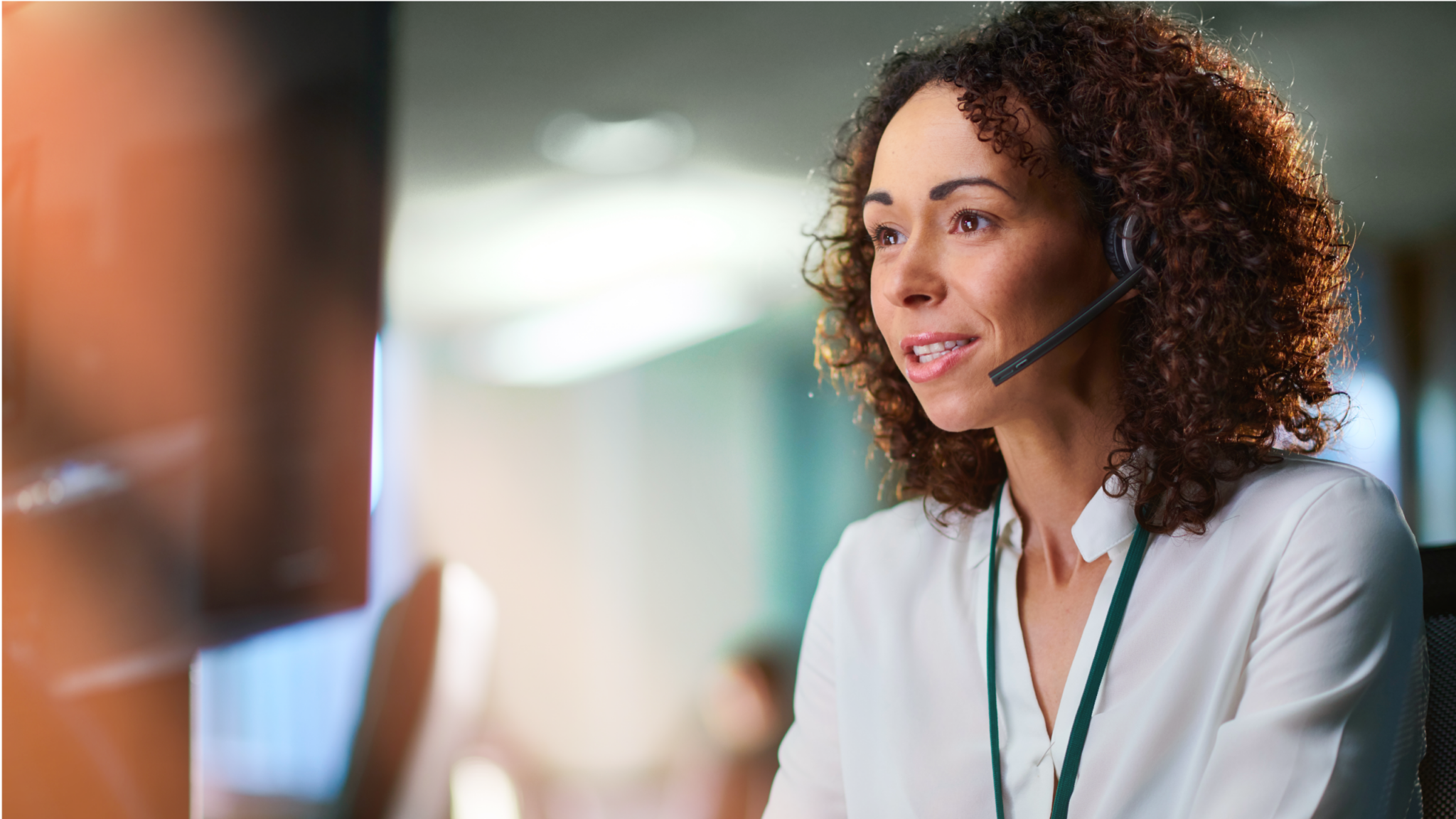 Customer service rep woman