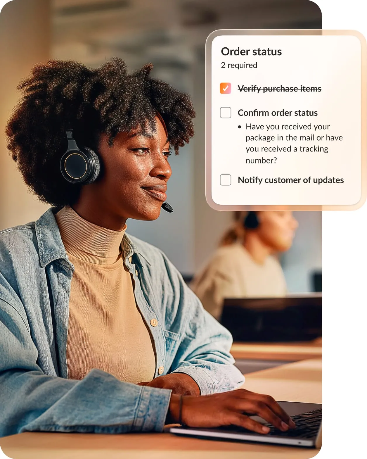 RingCX includes AVA Agent Assist, which guides agents with real-time recommendations and checklists