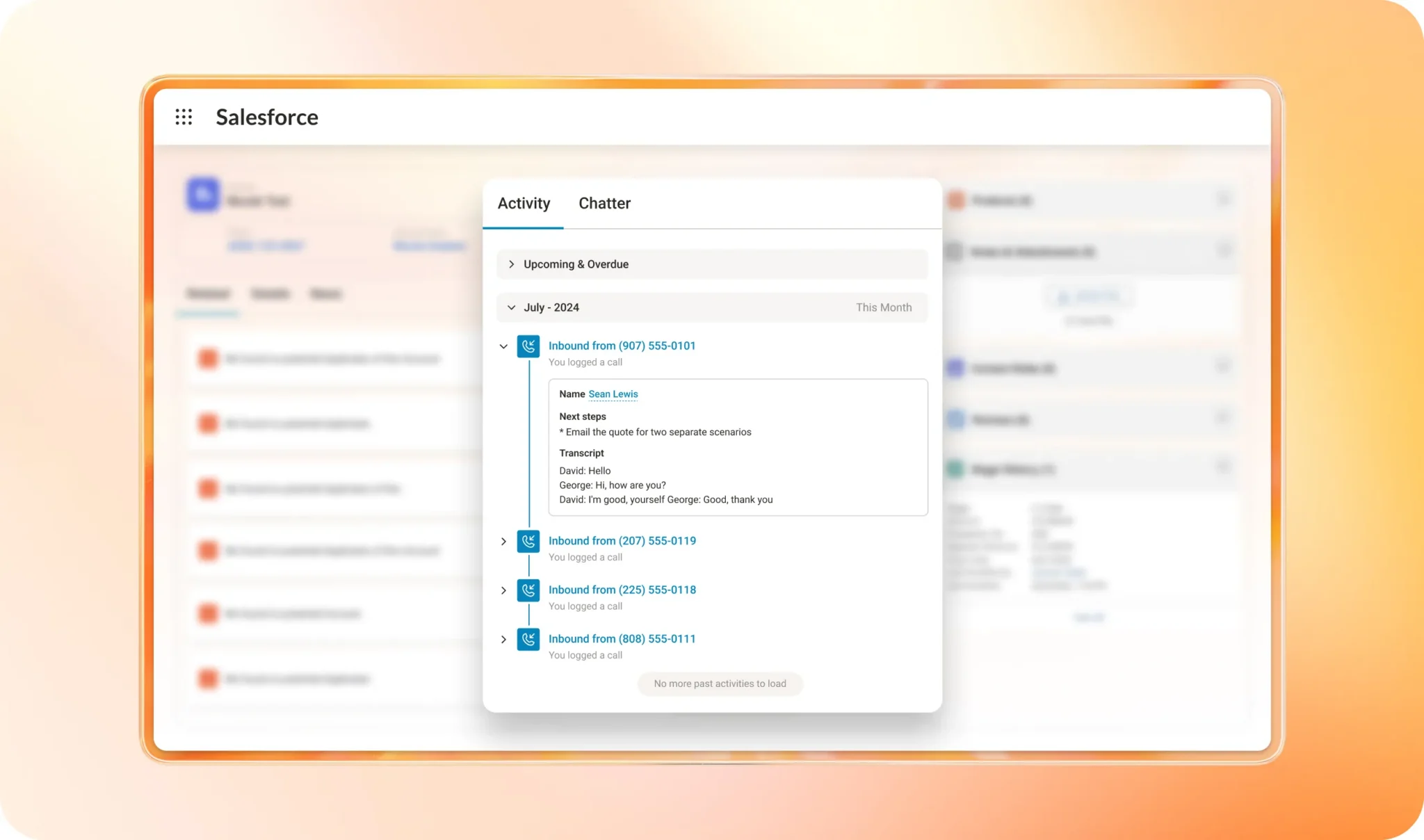 RingCentral’s AI automatically updates connected CRMs, like Salesforce, with customer data