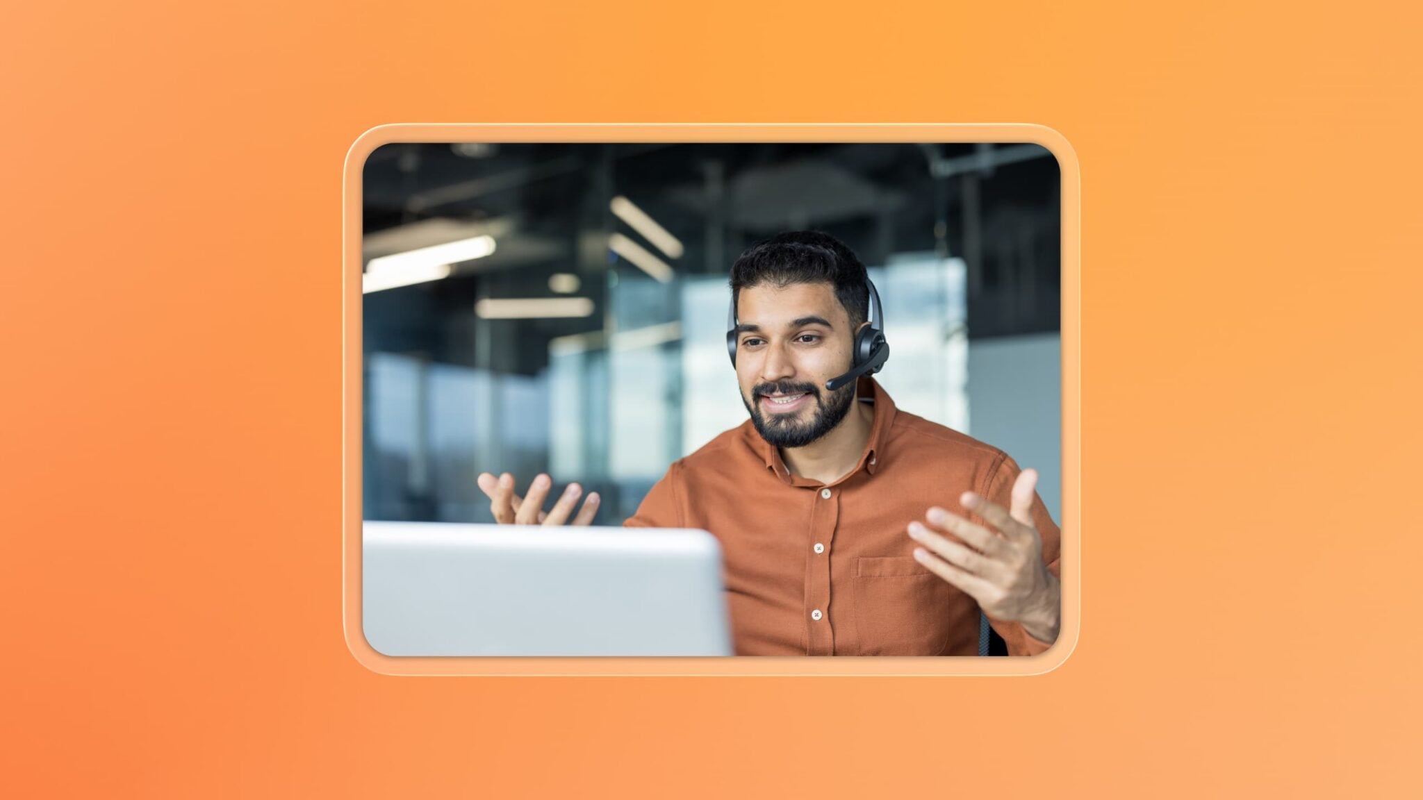 Contact center agent using RingCentral as Grasshopper alternative