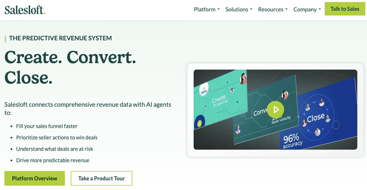 Salesloft combines sales tools with conversation intelligence