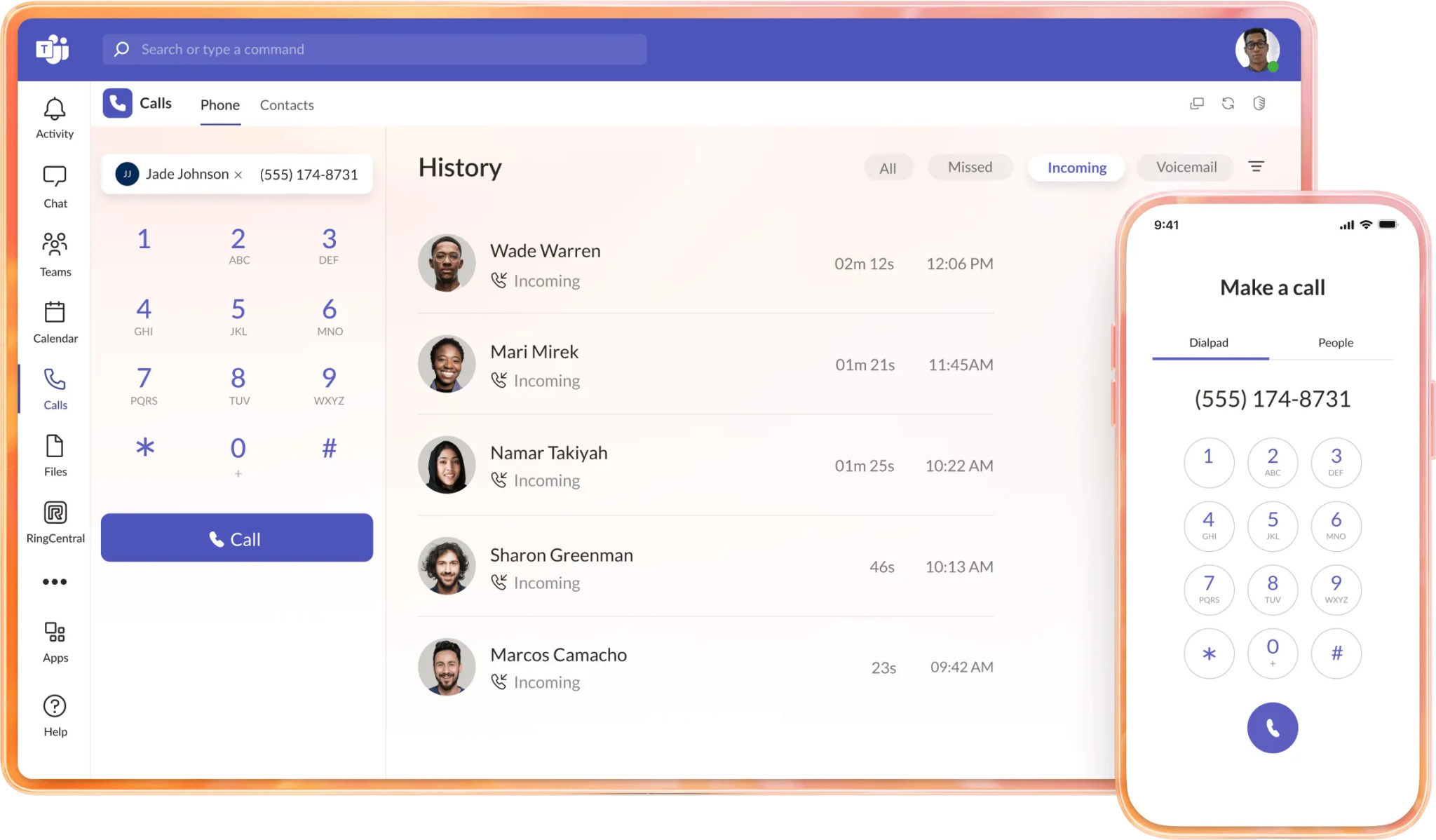 RingCentral Microsoft Teams SMS