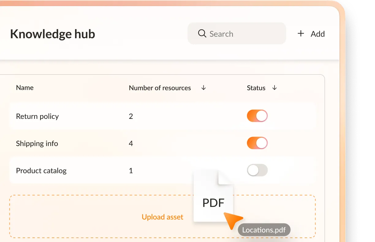 AI Receptionist can connect to your company website to understand and apply customer-facing policies and share relevant info