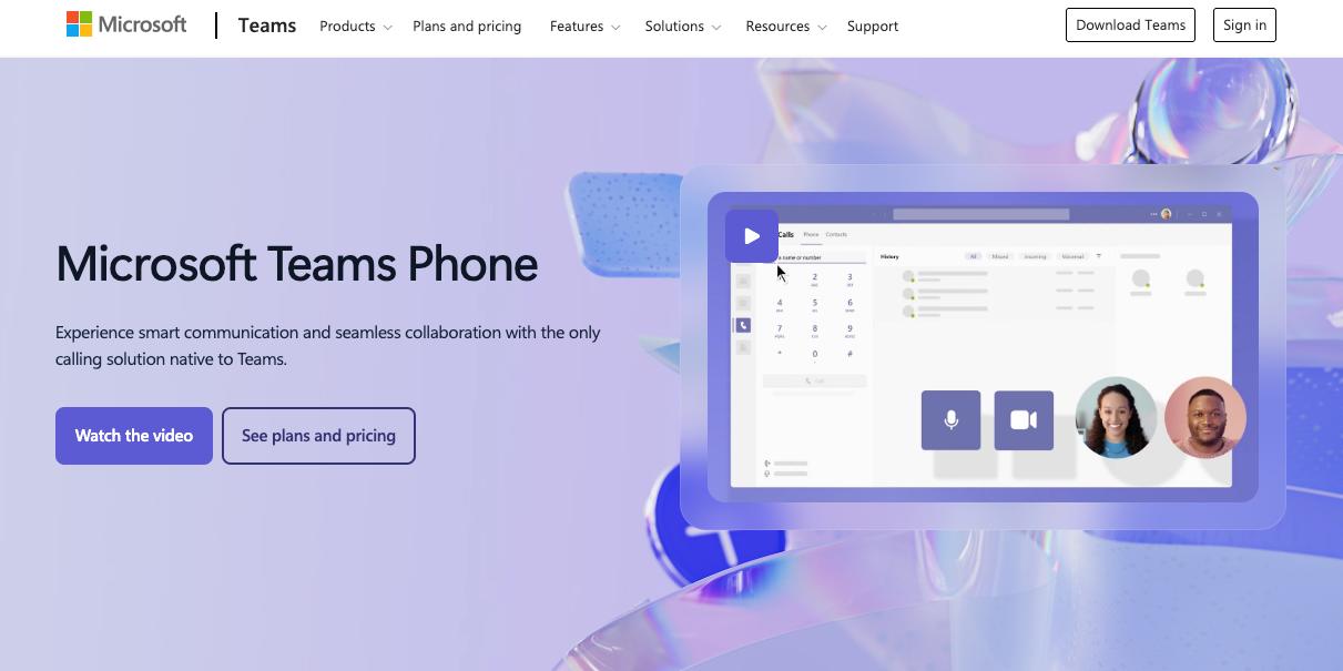 Microsoft Teams Phone is a Teams-native calling solution.