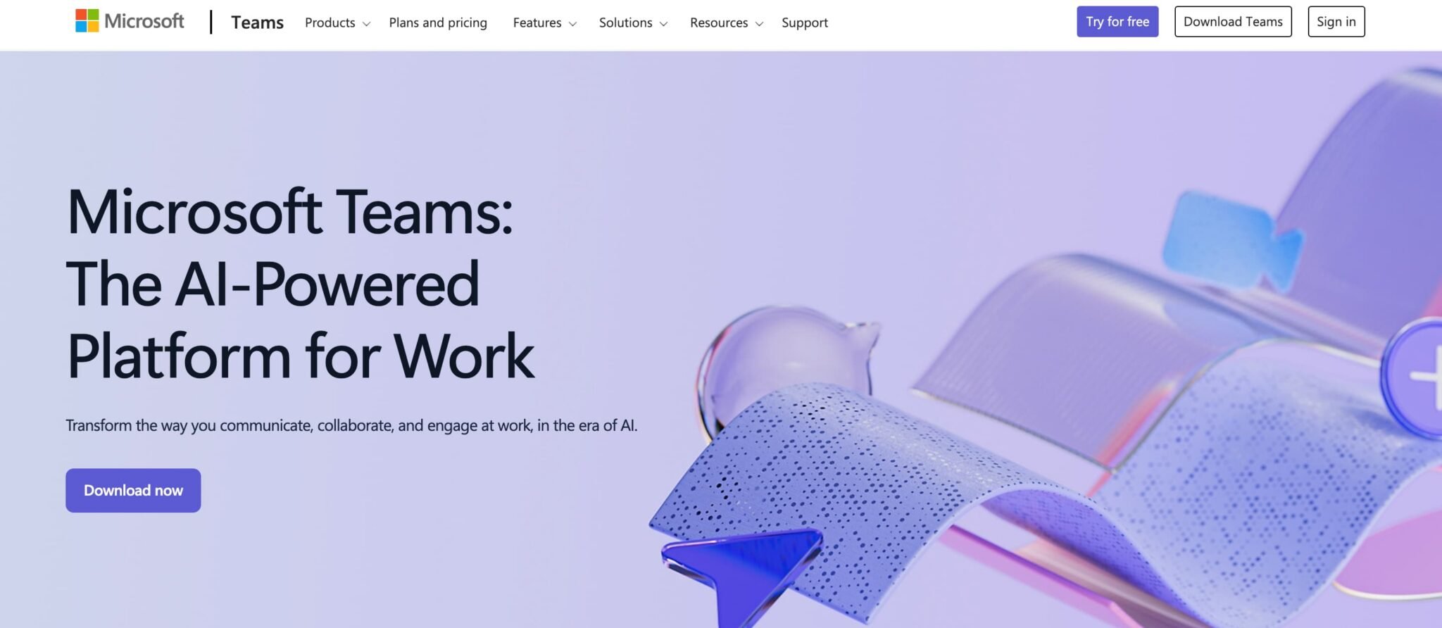 Microsoft Teams offers group messaging, video calls, and other critical features for enterprise teams