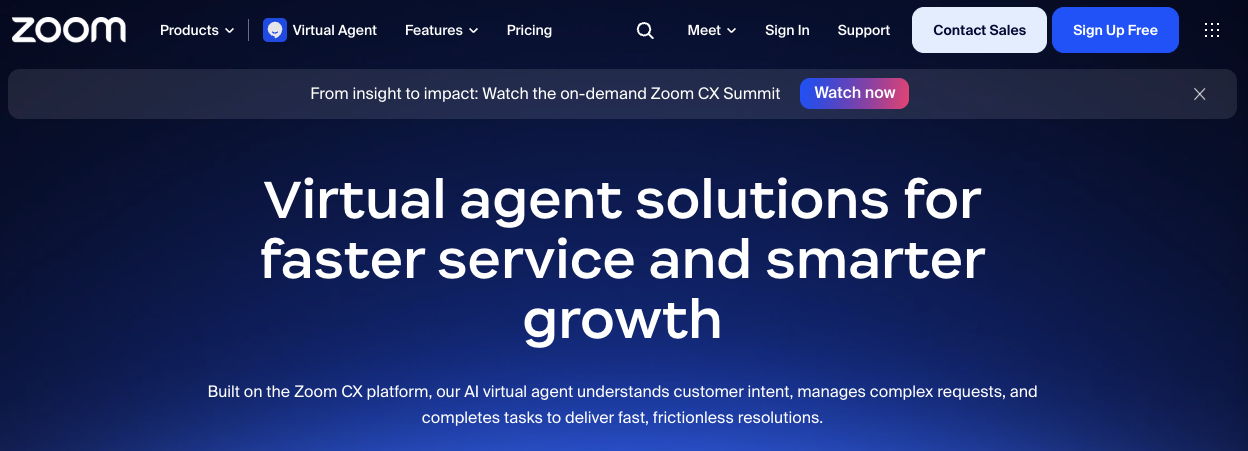 Zoom Virtual Agent supports multi-step workflow automation