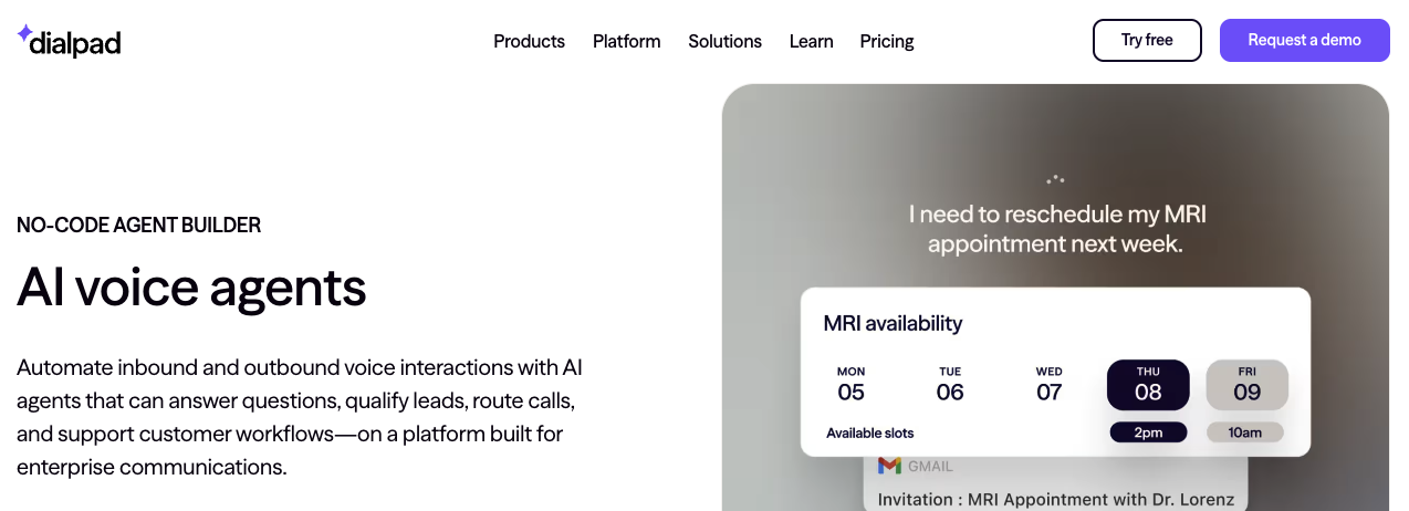 Dialpad’s no-code AI builder helps teams automate inbound and outbound interactions