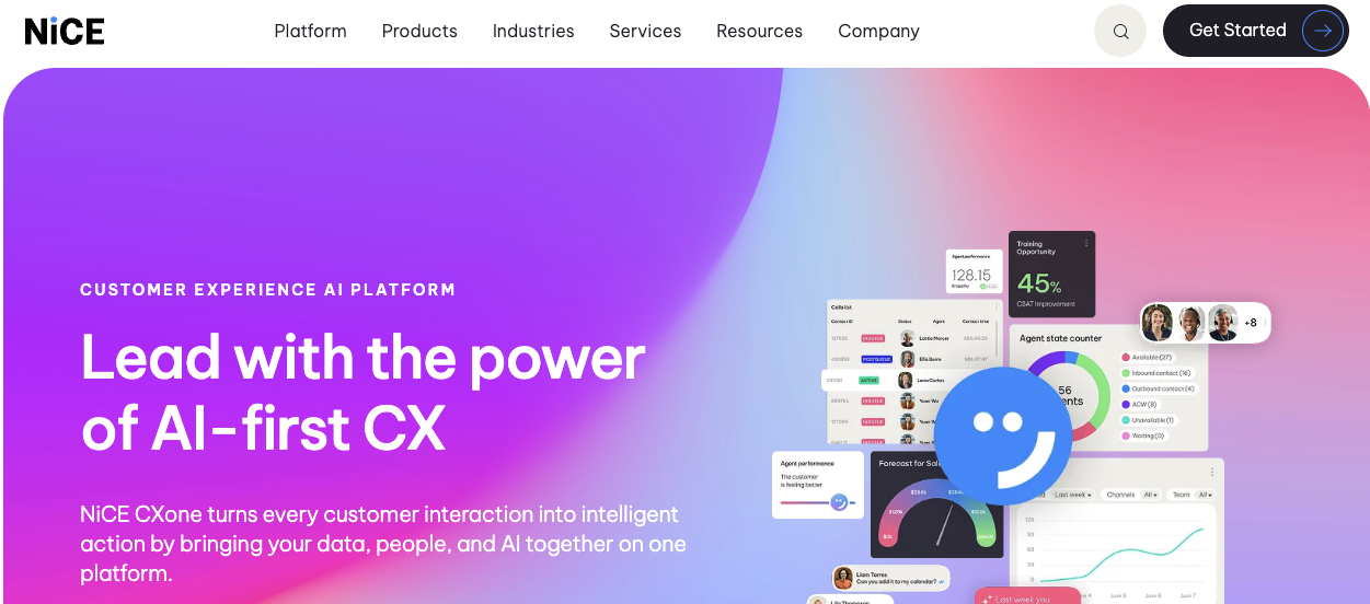NiCE CXone includes robust workforce management features