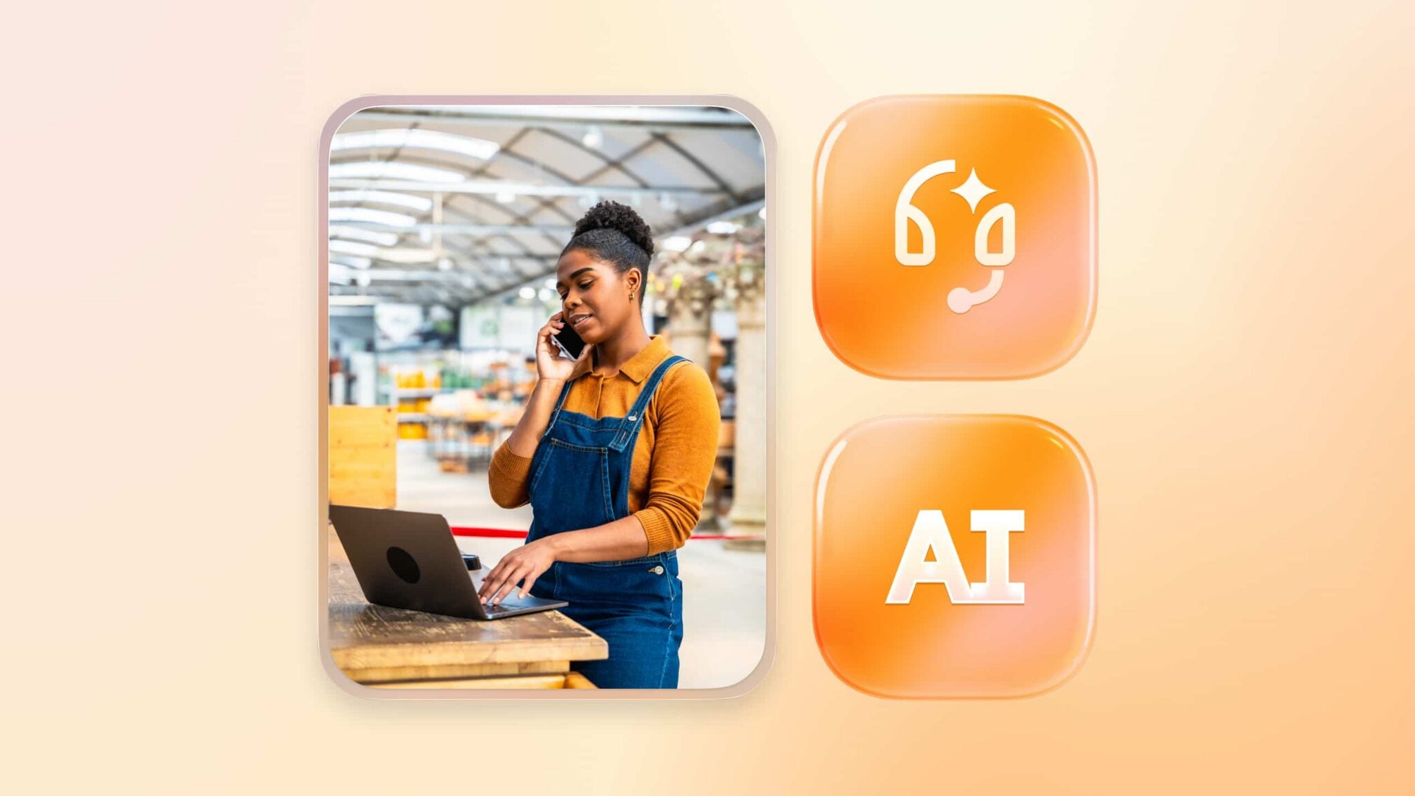Store owner using RingCX for customer interaction management