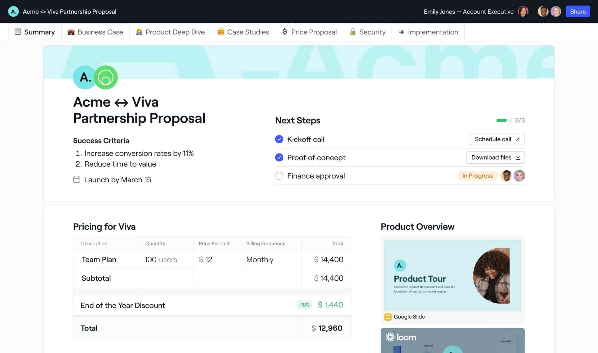 Dock's AI-powered sales enablement platform