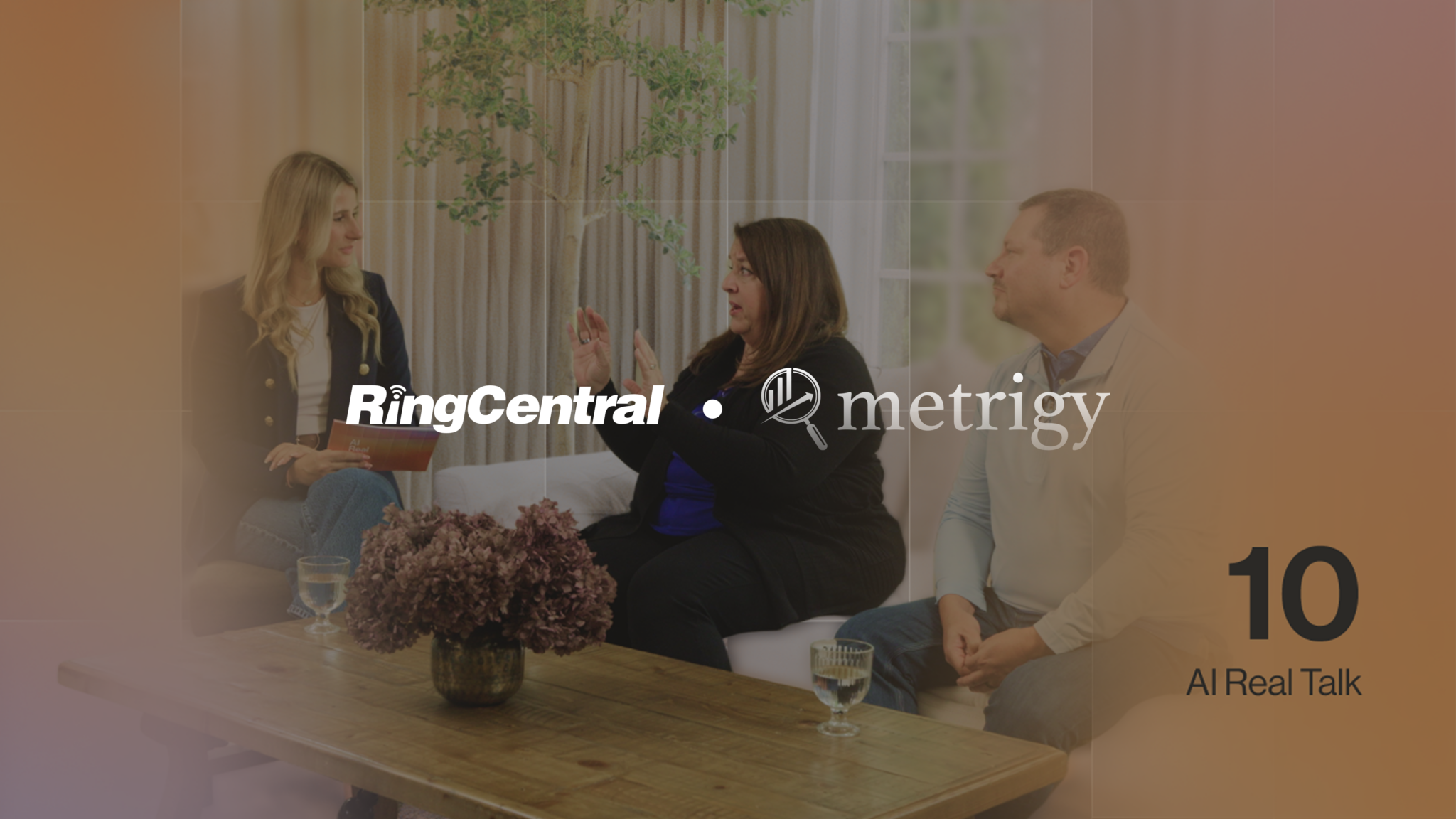 RingCentral and Metrigy executives discuss customer experience research during an AI Real Talk session.