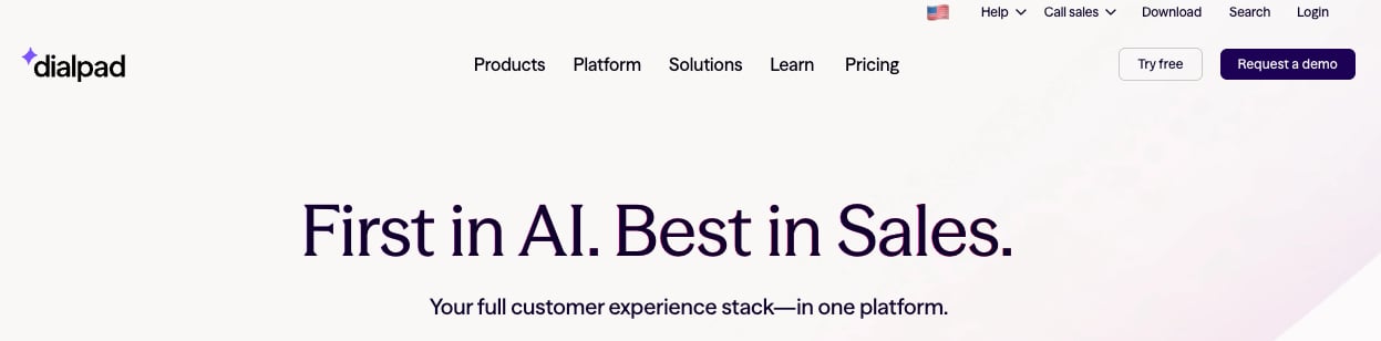 Dialpad’s UCaaS platform includes a heavy focus on AI capabilities