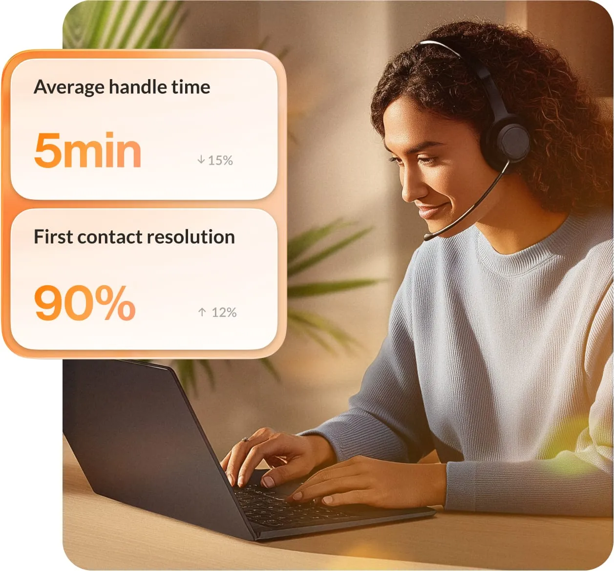 RingCX AVA Supervisor Assist helps team leads keep tabs on customer sentiment and call center metrics