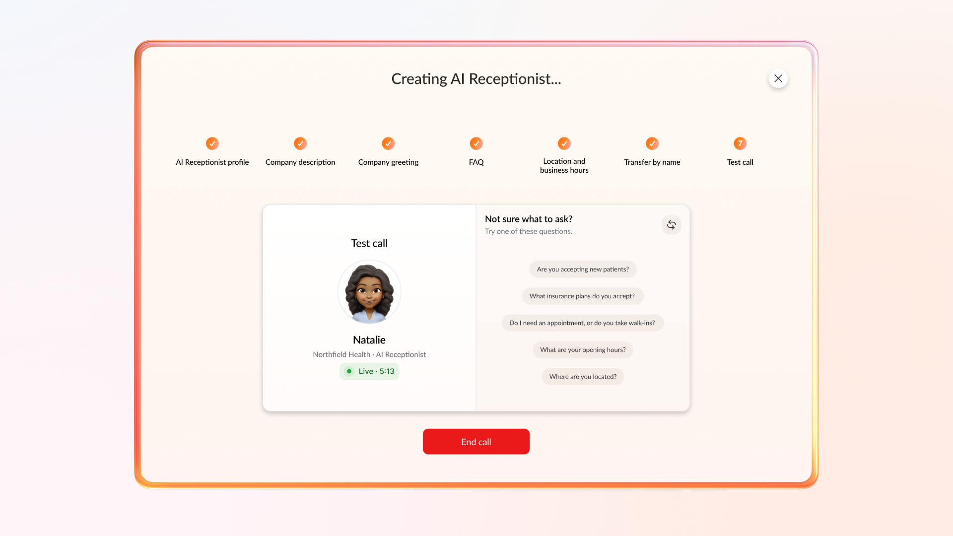 RingEX RingCentral AIR Pre-lauch test call
