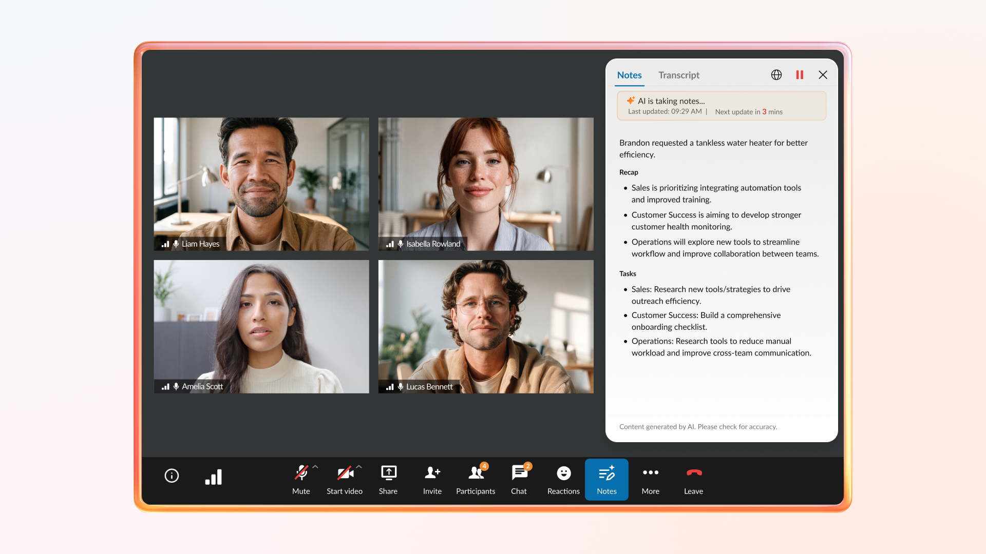 RingEX RingCentral Video Call Notes