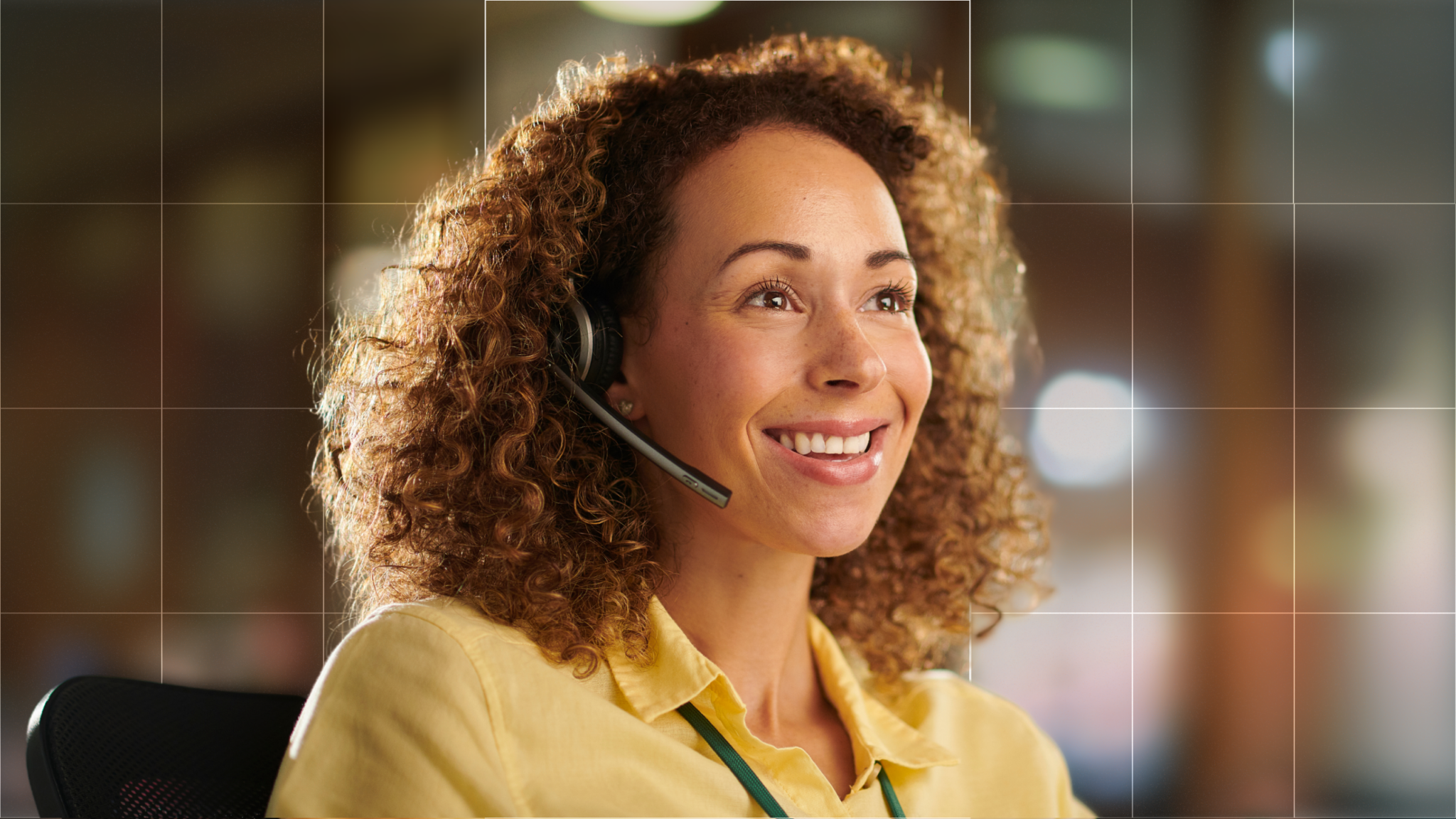 female agent experiencing faster customer request resolution and smarter routing with conversational ai