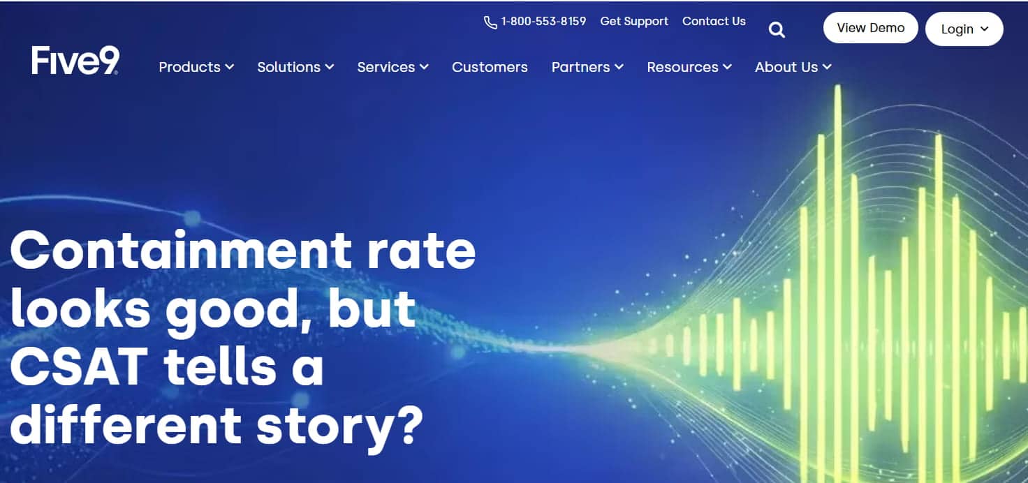 Five9’s AI tools help measure the gap between containment rate and customer satisfaction