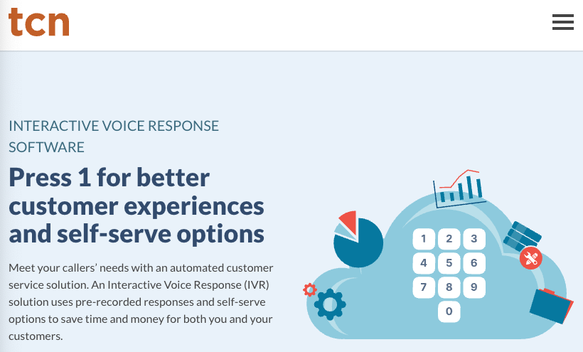 TCN’s IVR solution includes PCI-compliant payment processing
