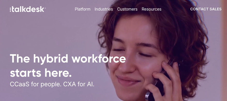 Talkdesk pairs its CCaaS platform with AI capabilities through CXA