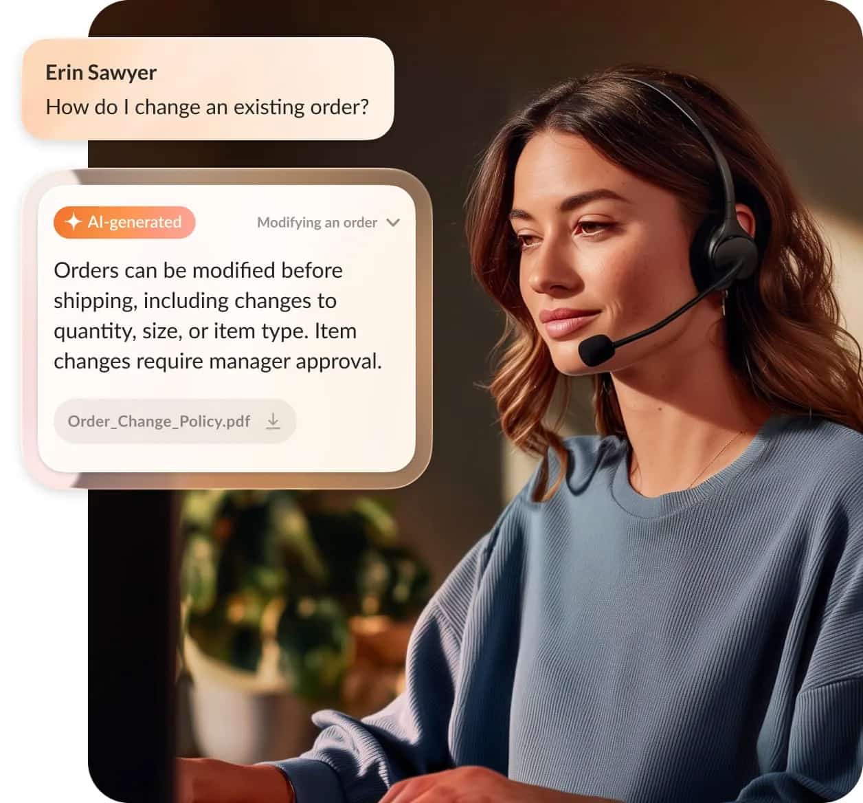 RingCX’s AVA Agent Assist provides real-time guidance as agents assist customers