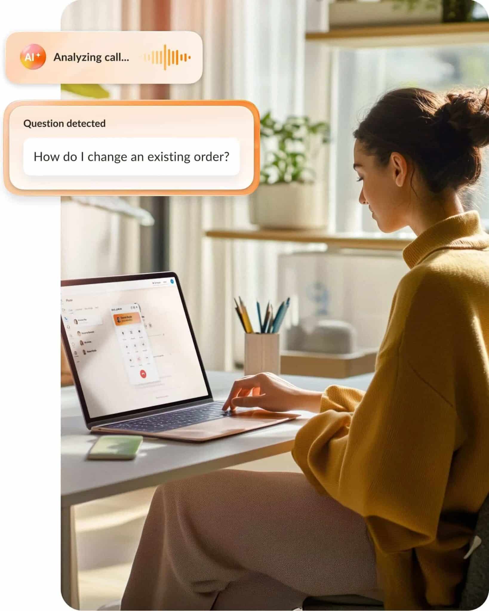 RingCX includes AI tools that measure customer sentiment, answer self-service requests, and escalate to human agents when needed