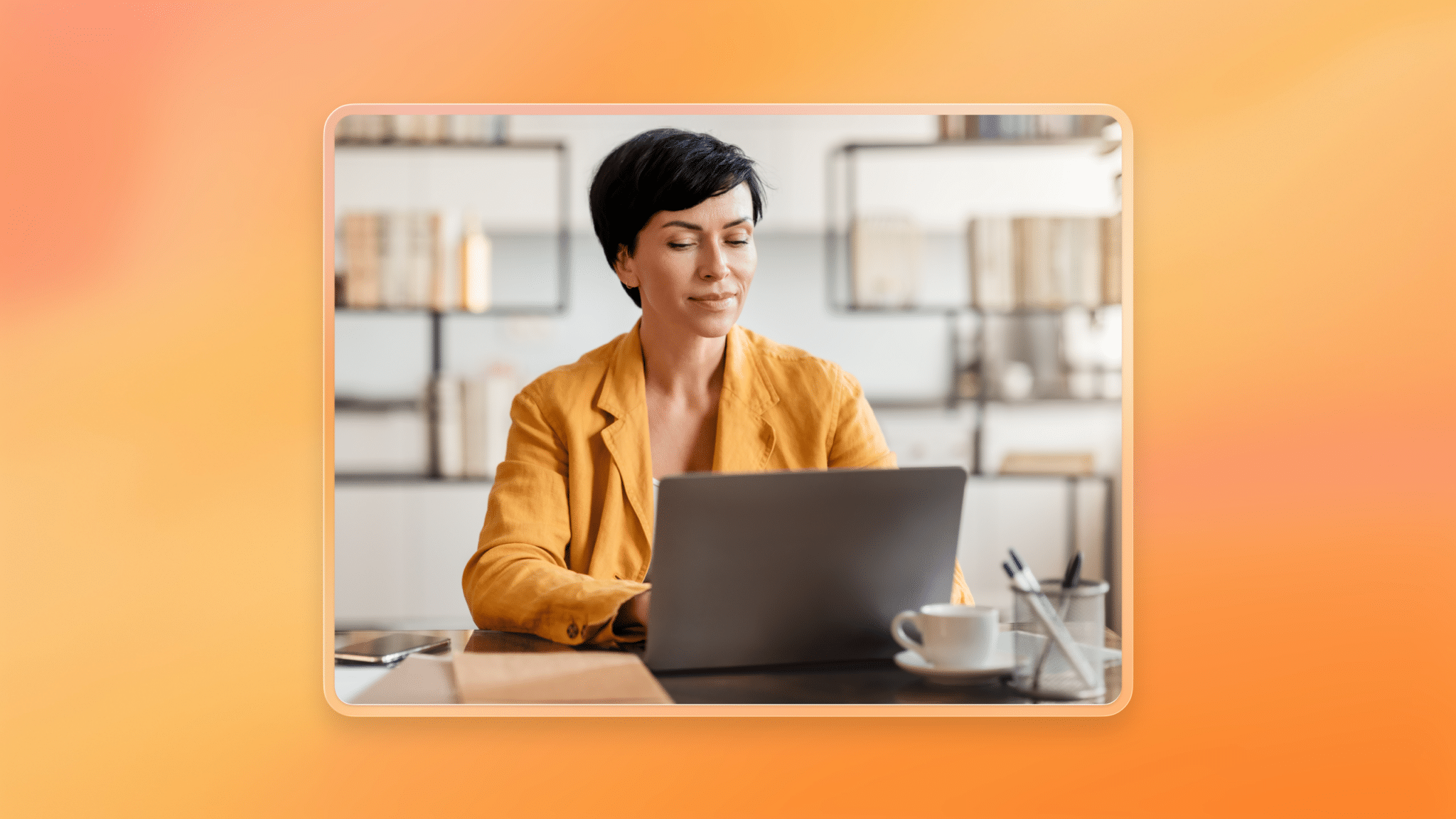 female manager using RingCentral AIR as better option to auto attendant and virtual receptionist tools